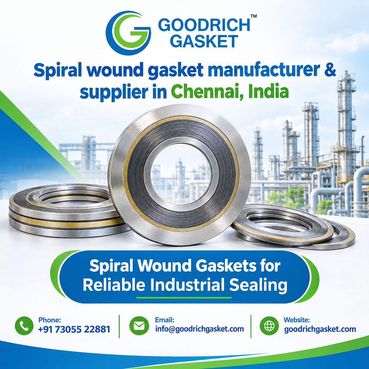 Chennai, Machinery, Best Spiral Wound Gasket Manufacturer And Supplier In Chennai, India