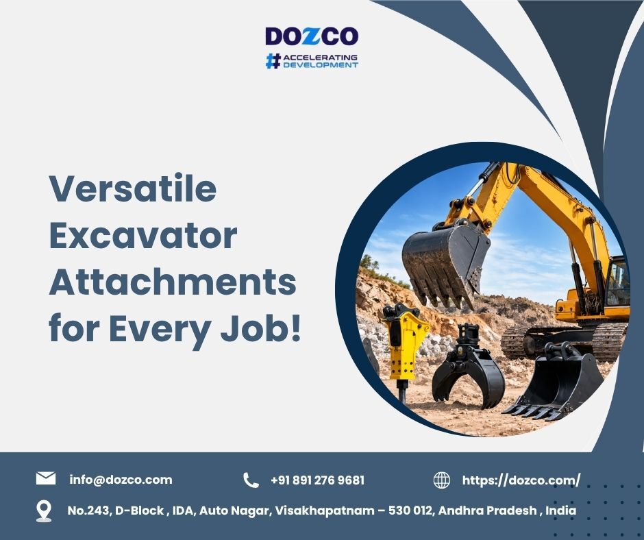 Visakhapatnam, Construction, Boost Productivity With Versatile Excavator Attachments