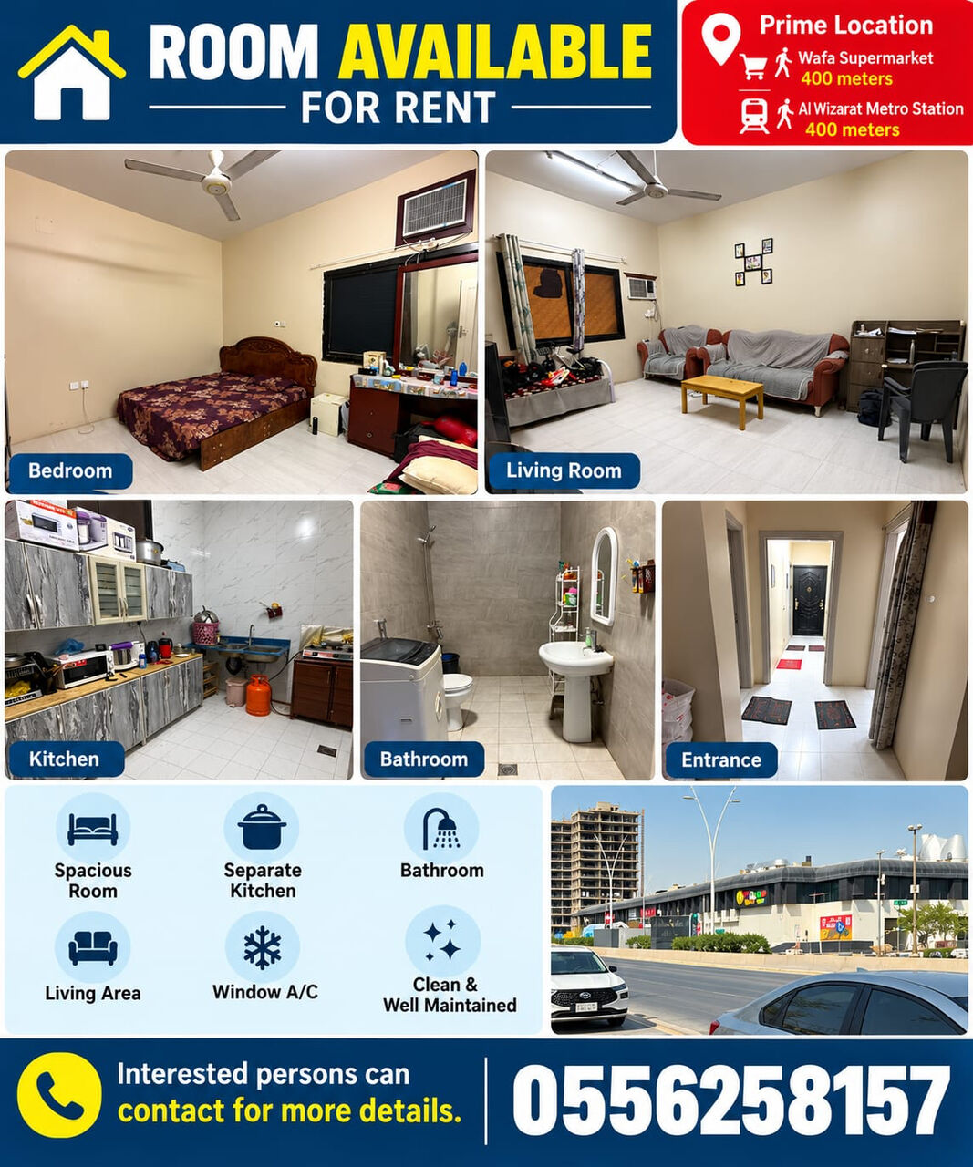 Al Wizarat, Apartments, Flats, Houses & Villas, SAR 30000/year,  2 BR,  Family Residential Villa Flat