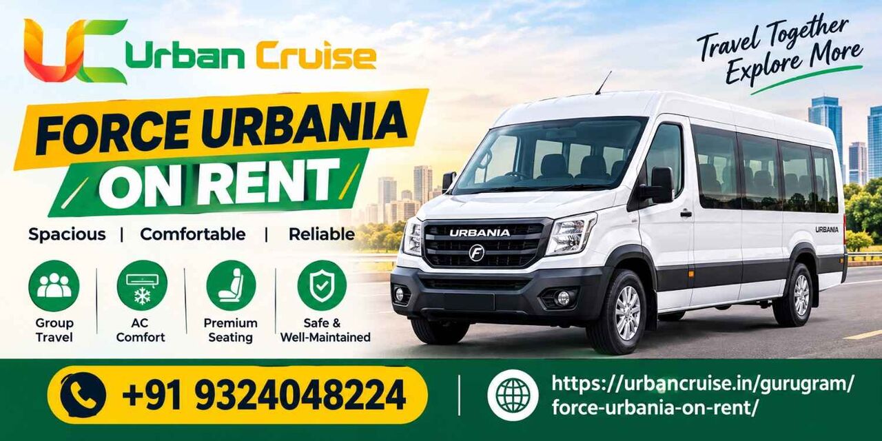 Gurgaon, Travel, Force Urbania On Rent &ndash; Luxury 9 To 17 Seater In Gurgaon