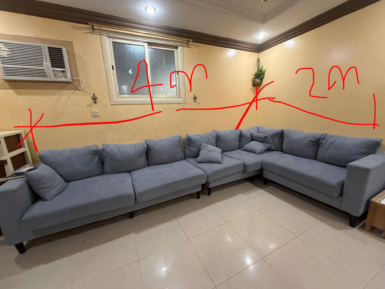 Al Kharj, Household Items, 6 Seater Sofa Set- 1 Yr Used- Free Offer