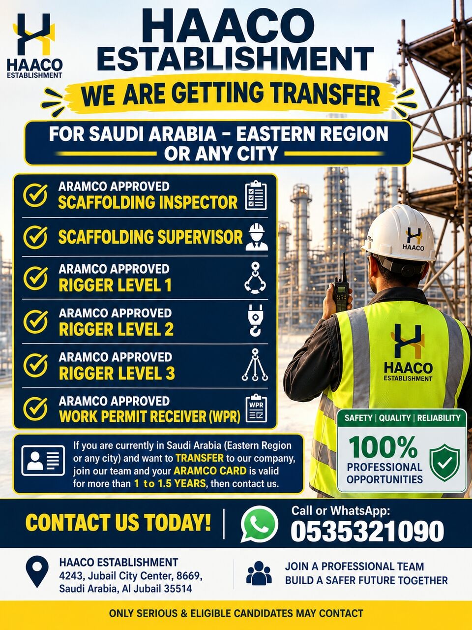 Riyadh, Jobs, Transfer Available