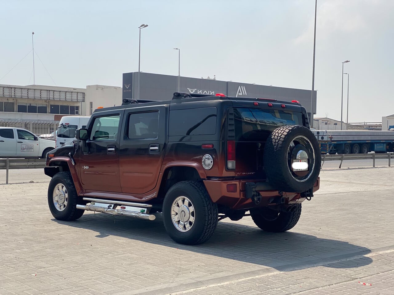 Manama, Vehicles, Cars & Trucks , BHD 6900,  Hummer H2,  2008,  Automatic,  205750 KM,   /  (Black & Orange)
