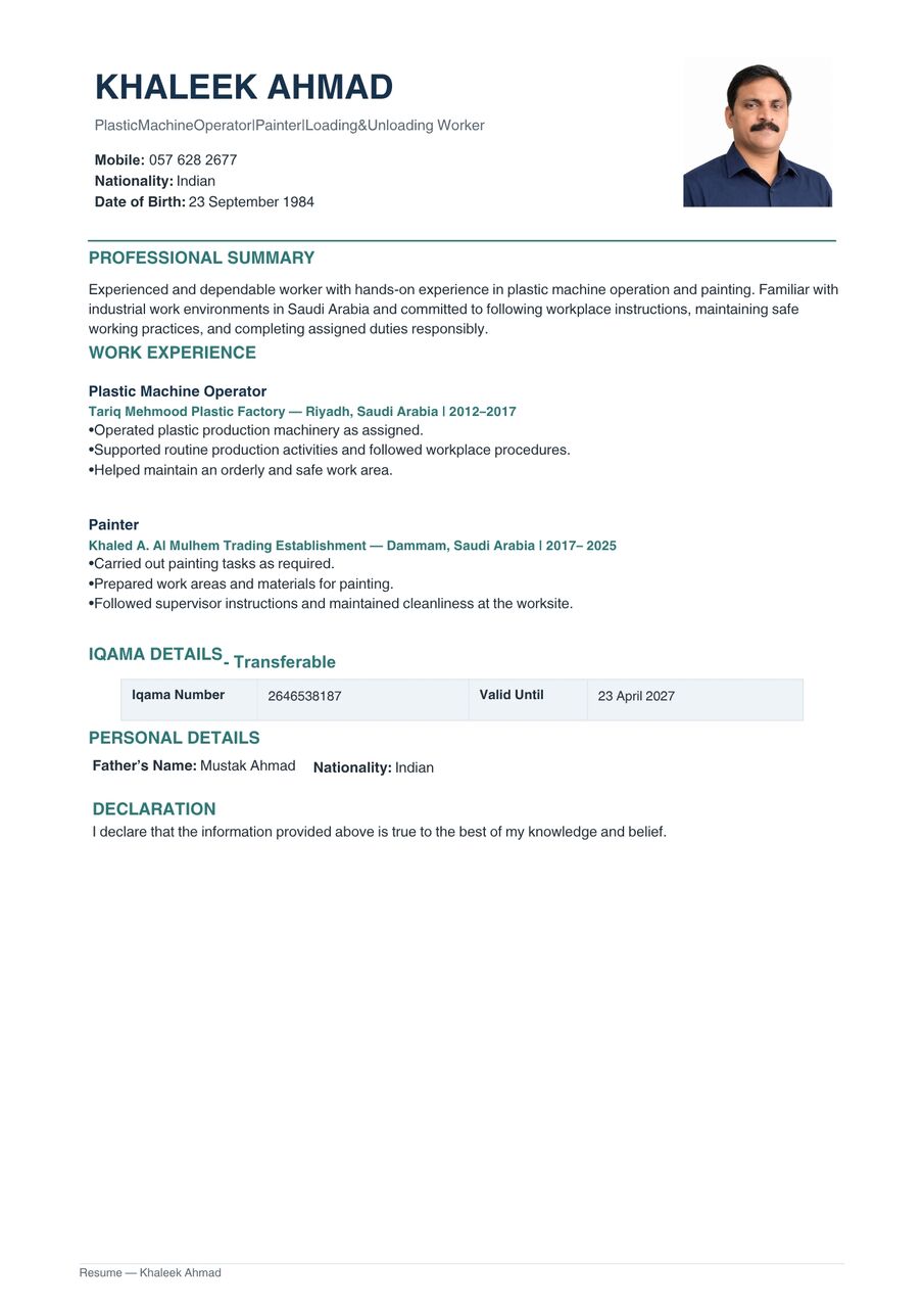 Dammam, Job Seekers, Helper