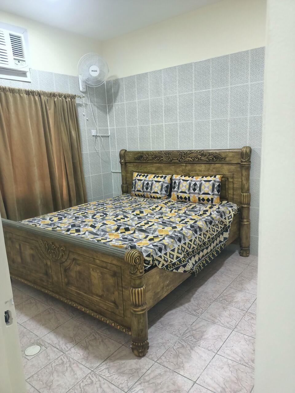 Gudaibiya, Apartments, Flats, Houses & Villas, BHD 170/month,  Furnished,  1 BR,  Fully Furnished 1 BHK Spacious Flat For Rent In Gudaibiya Unlimited Electricity