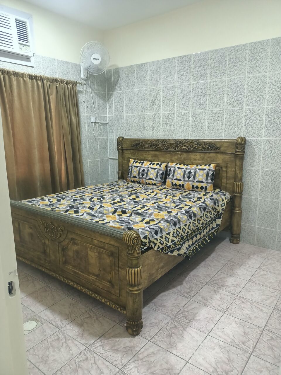 Gudaibiya, Apartments, Flats, Houses & Villas, BHD 170/month,  Furnished,  1 BR,  Fully Furnished 1 BHK Spacious Flat For Rent In Gudaibiya Unlimited Electricity