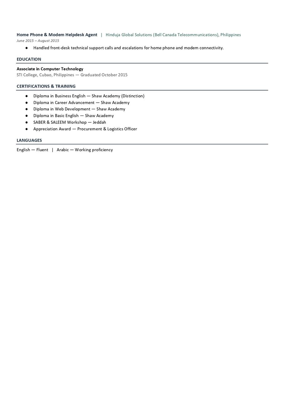 Jeddah, Job Seekers, Looking For Procurement / Logistics Officer Role &ndash; Jeddah (Immediate Availability)