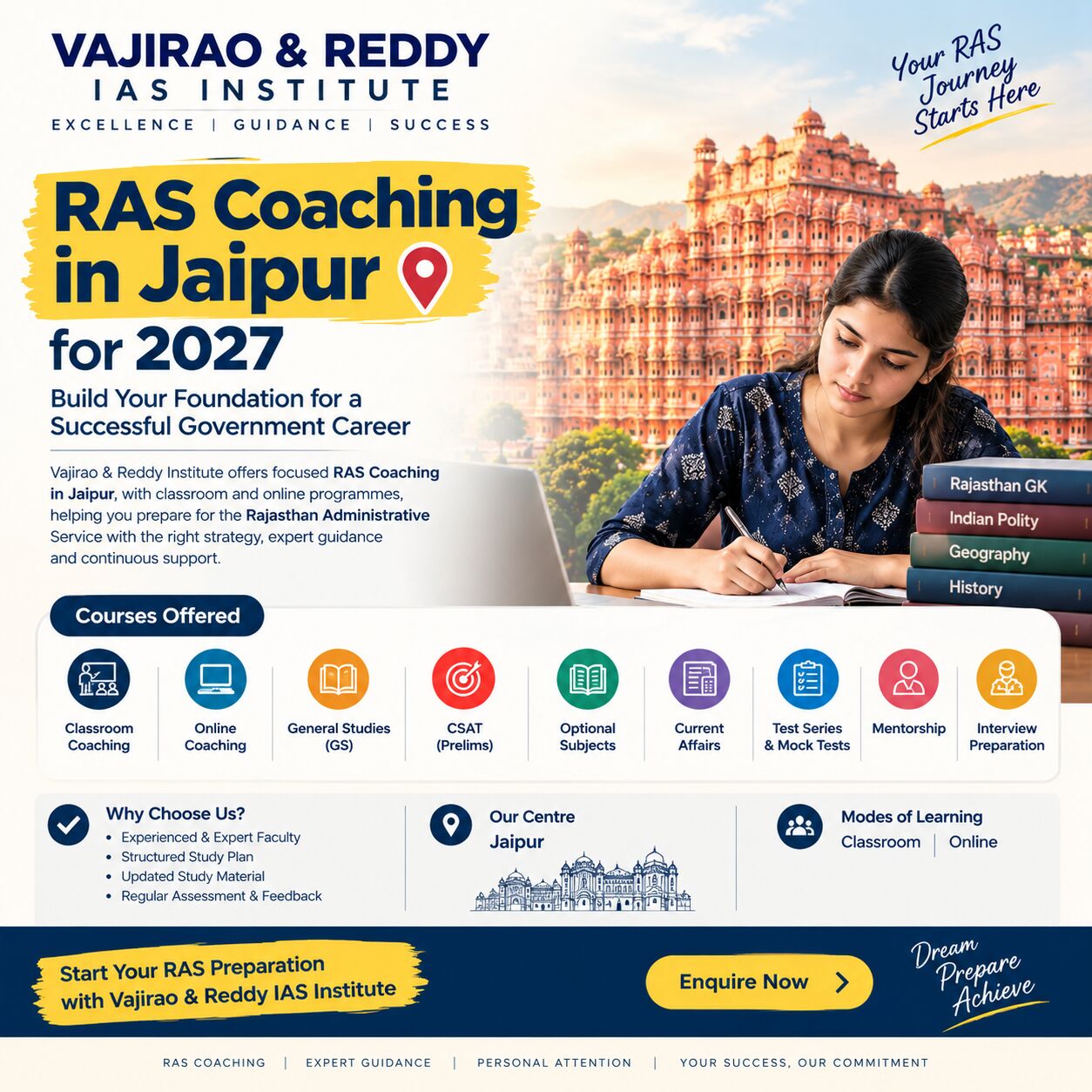 New Delhi, Education, Best RAS Coaching In Jaipur &ndash; Enquire At Vajirao & Reddy Institute