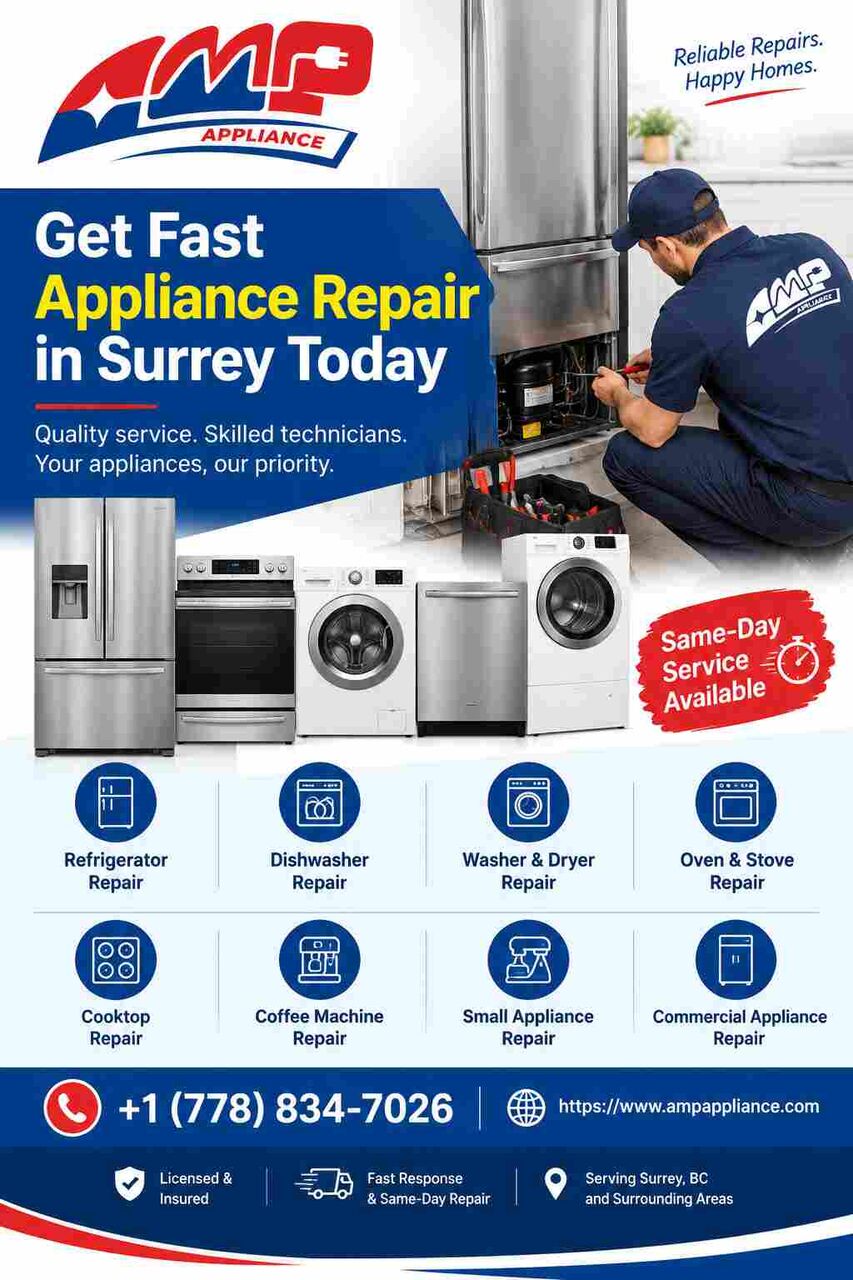 Surrey, Appliance Repair, Get Fast Appliance Repair In Surrey Today