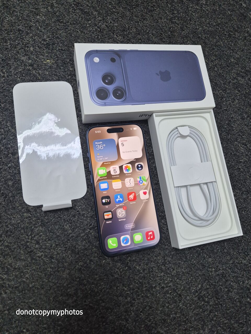 Al Rahmaniyah, Mobile Phones, SAR 3850,  IPhone 17 Pro 256gb Deep Blue