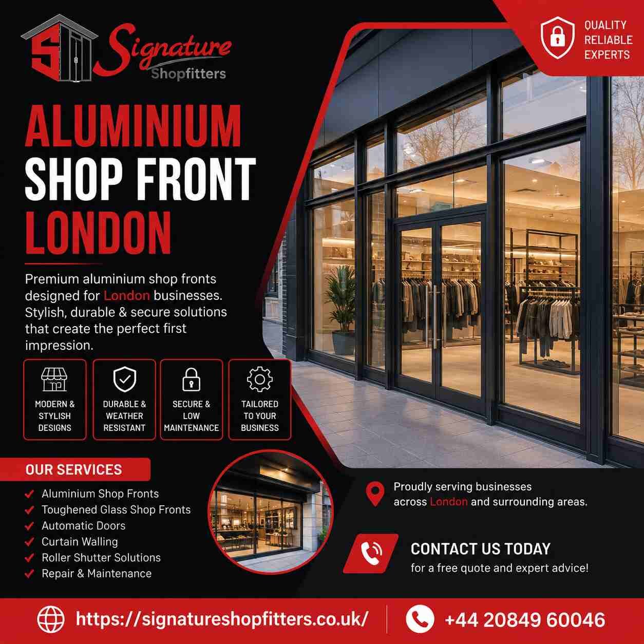 London, Business, Aluminium Shopfronts London