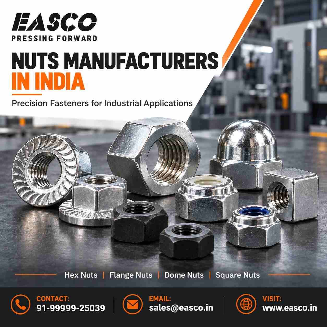 Haryana, Industrial Machinery, Hexagonal Nuts For Secure Industrial Assemblies