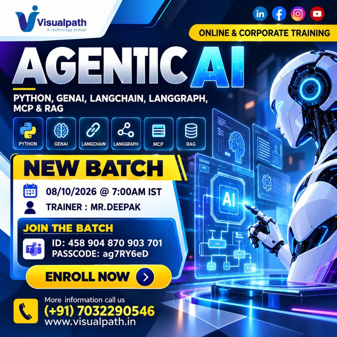 Hyderabad, Education, Agentic AI Course Online | Upcoming New Batch