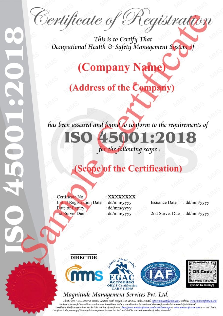 Noida, Business, ISO 45001 Certification Company & Body &ndash; Requirements | MMS LLC