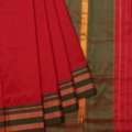 Traditional Plain Maroon Silk Saree | Mavuris