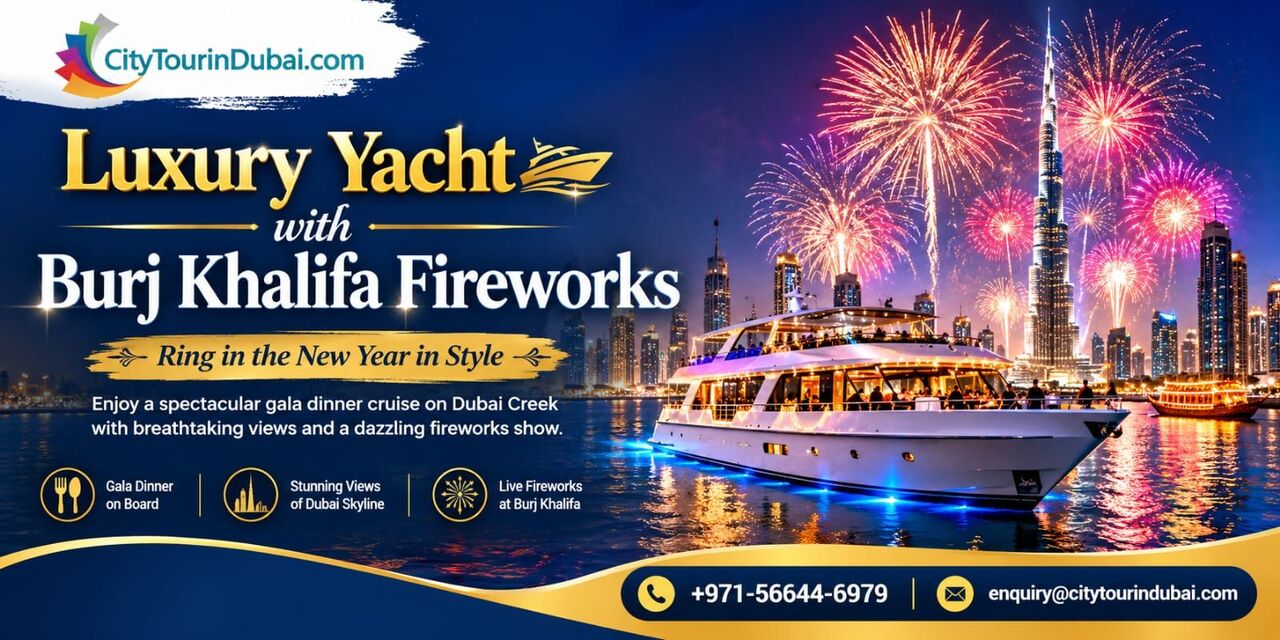Dubai, Travel, Celebrate Midnight Above Dubai Creek In Elegant Style