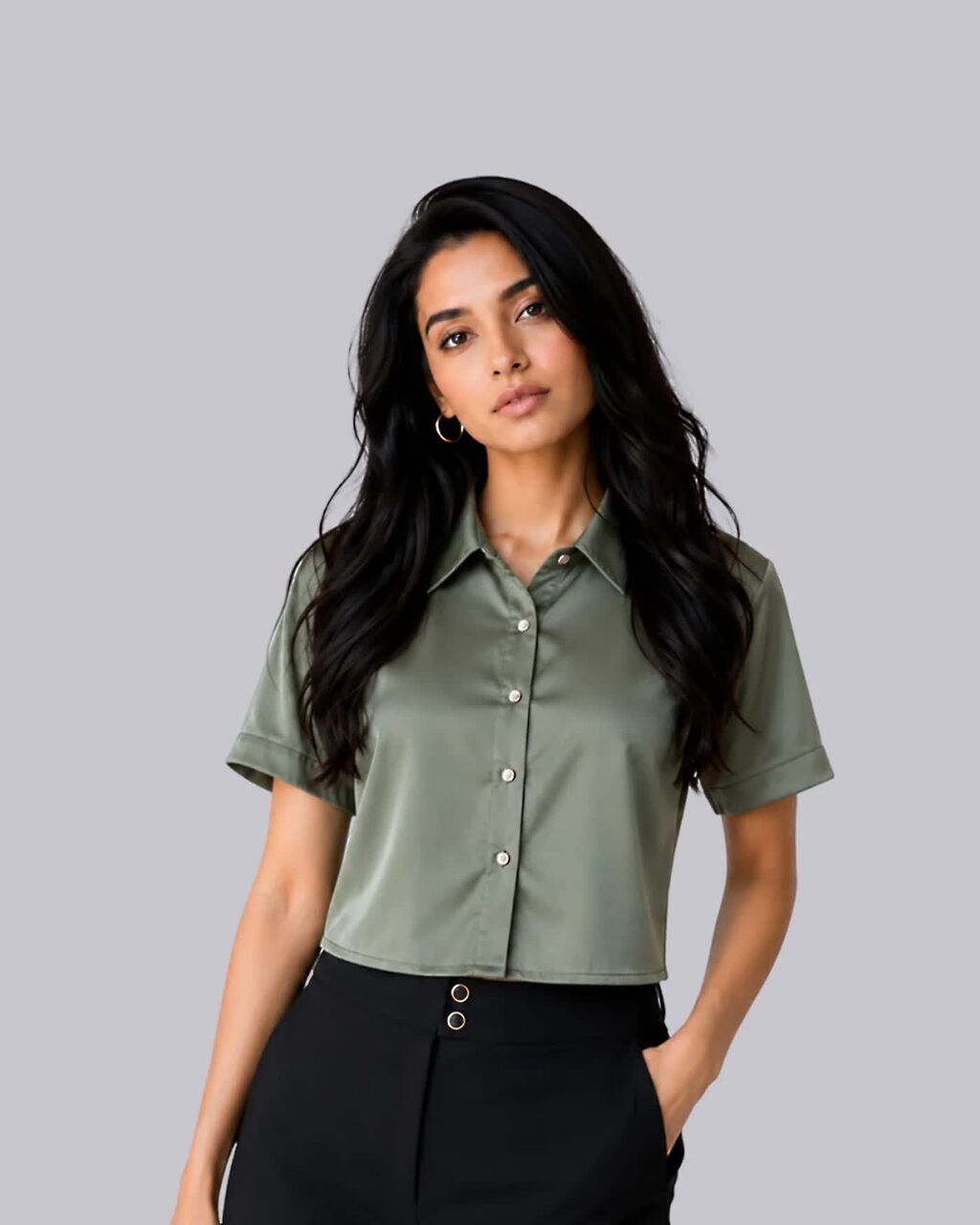 Chandigarh, Clothing & Accessories, INR 999,  Buy Women&rsquo;s Mauve Satin Shirt Online