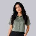 INR 999,  Buy Women&rsquo;s Mauve Satin Shirt Online