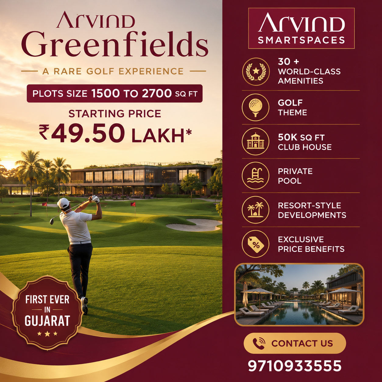 Vadodara, Residential Plots, INR 4950000,  1500 Sq. Feet,  Arvind SmartSpaces Plots Vadodara: Price, Location & Project Details