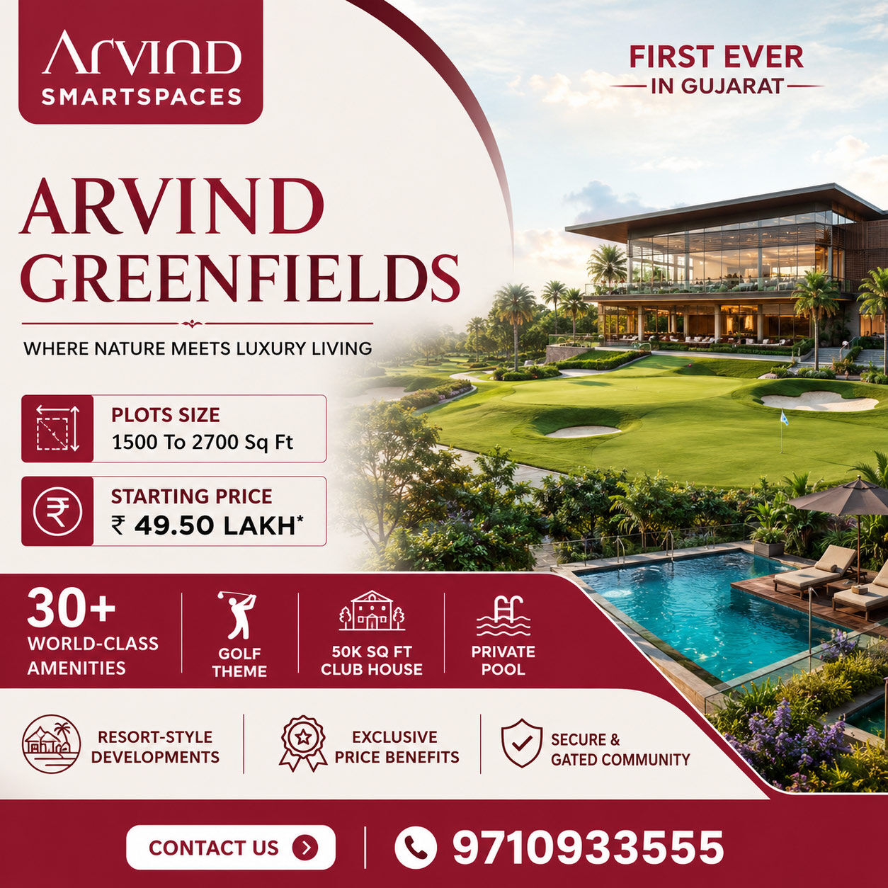 Vadodara, Residential Plots, INR 4950000,  1500 Sq. Feet,  Arvind SmartSpaces Plots Vadodara: Price, Location & Project Details