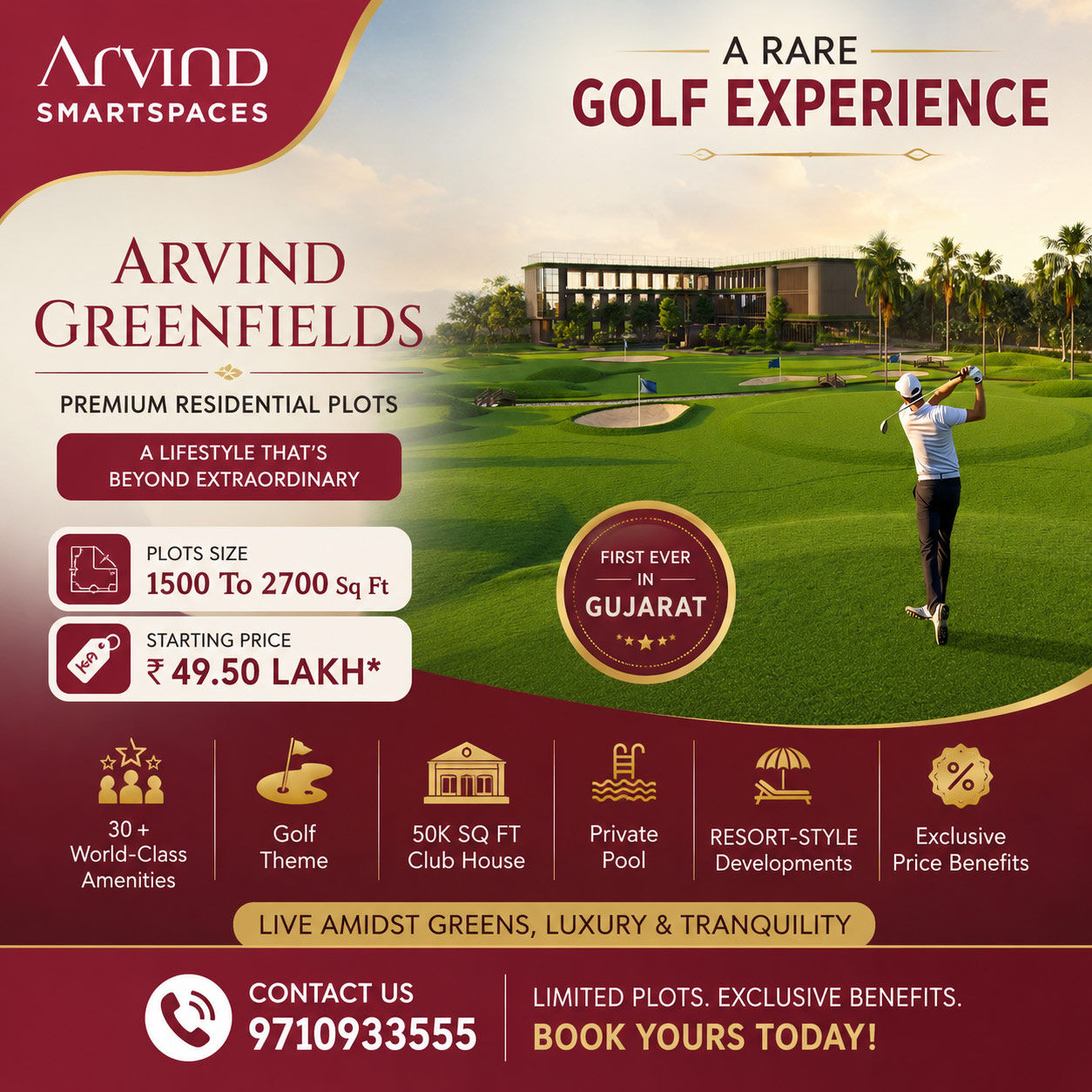 Vadodara, Residential Plots, INR 4950000,  1500 Sq. Feet,  Arvind SmartSpaces Plots Vadodara: Price, Location & Project Details