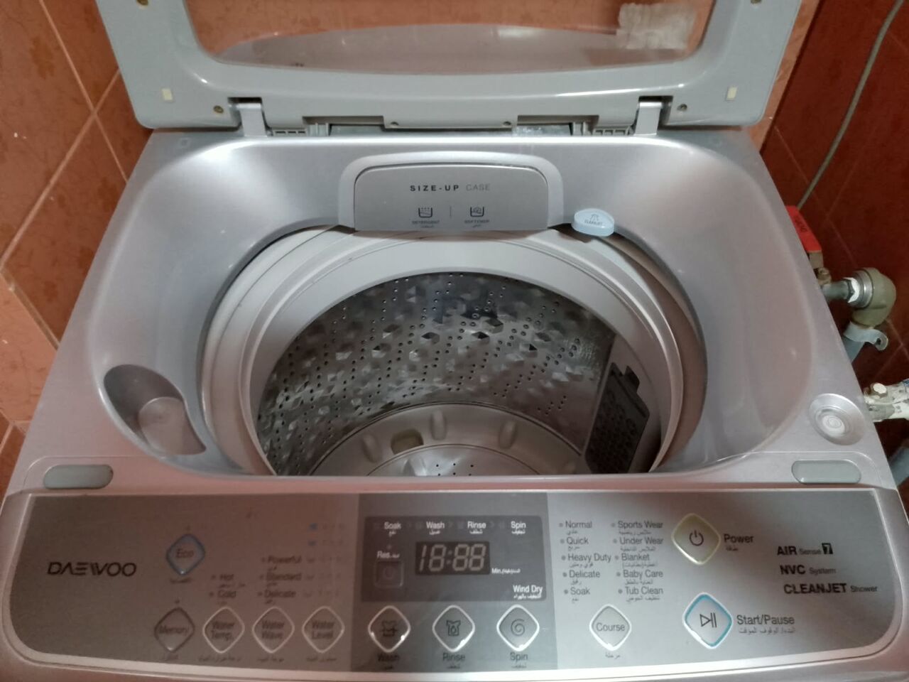 Al Khobar Al Shamalia, Appliances, SAR 350,  Daewoo 10 KG Fully Automatic Washing Machine &ndash; Silver