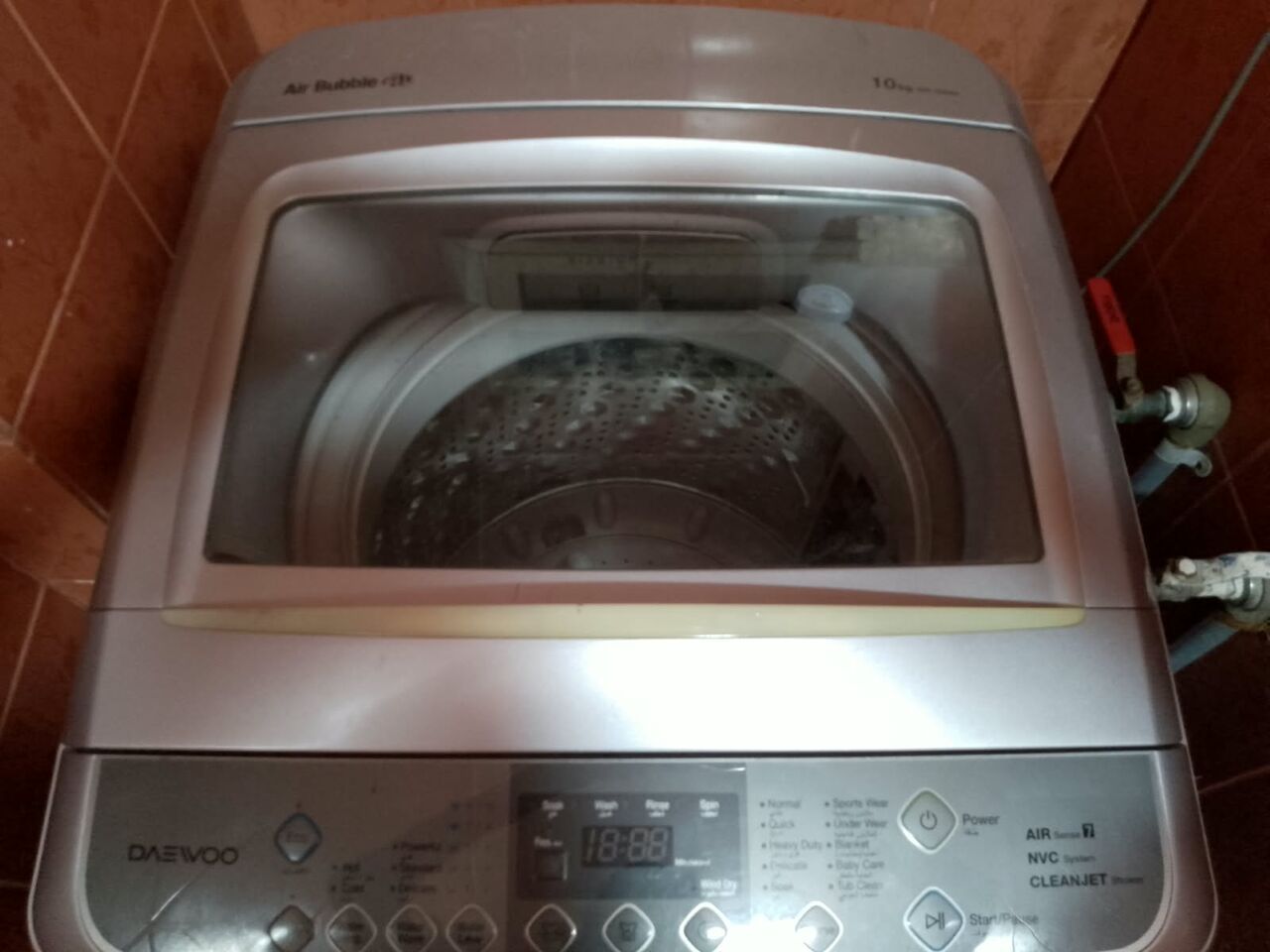 Al Khobar Al Shamalia, Appliances, SAR 350,  Daewoo 10 KG Fully Automatic Washing Machine &ndash; Silver