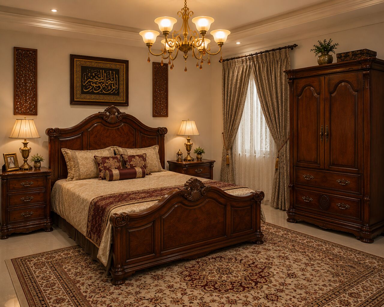 Al Khobar Al Shamalia, Furniture, SAR 1100,  Oak Master Bedroom Set &ndash; Habitat