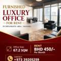 BHD 450,  67 Sq. Meter,  FURNISHED LUXURY OFFICE FOR RENT IN DIPLOMATIC AREA | MANAMA