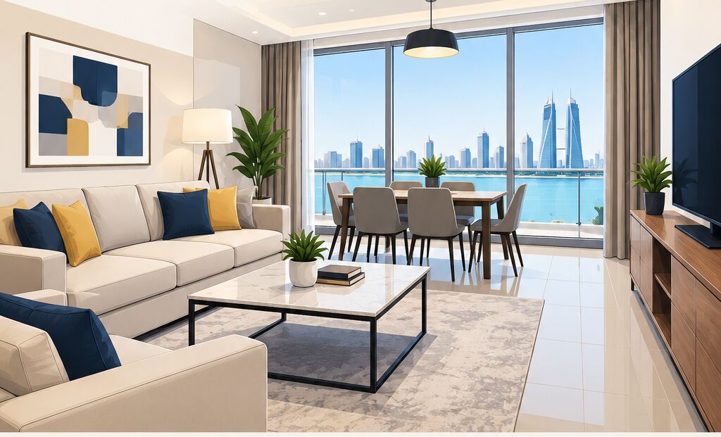 Janabiya, Apartments, Flats, Houses & Villas, BHD 400/month,  Furnished,  2 BR,  RENOVATED APARTMENT FOR RENT IN JANABIYAH| BALCONY