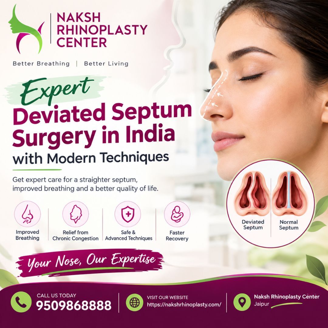 Jaipur, Health, Expert Deviated Septum Surgery In India With Modern Techniques