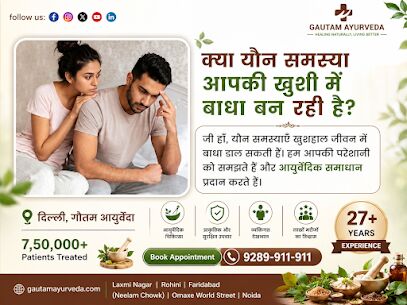 New Delhi, Health, Ayurvedic Treatment For Male Problems Clinic In Delhi