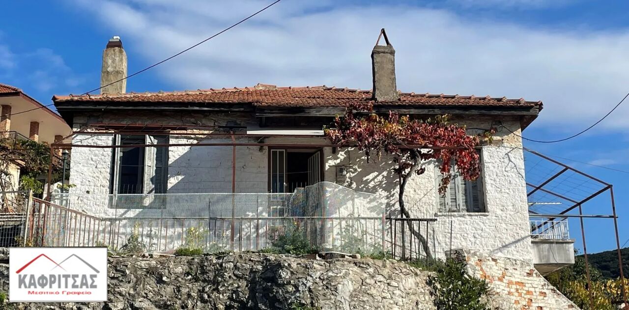 Athens, Real Estate For Sale, EUR 45000,  2 BR,  85 Sq. Meter,  Traditional Stone-Built Corner House  In Thermo GREECE
