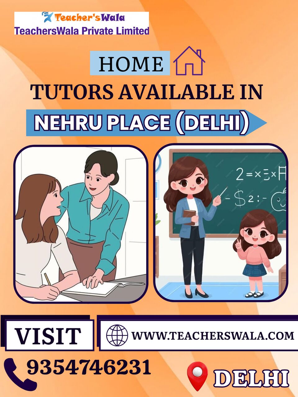 New Delhi, Education, Home Tutors In Nehru Place Delhi | Teacherswala