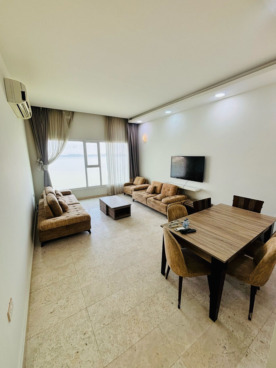 Tubli, Apartments, Flats, Houses & Villas, BHD 300/year,  2 BR,  Fully Furnished Sea View Flat For Rent
