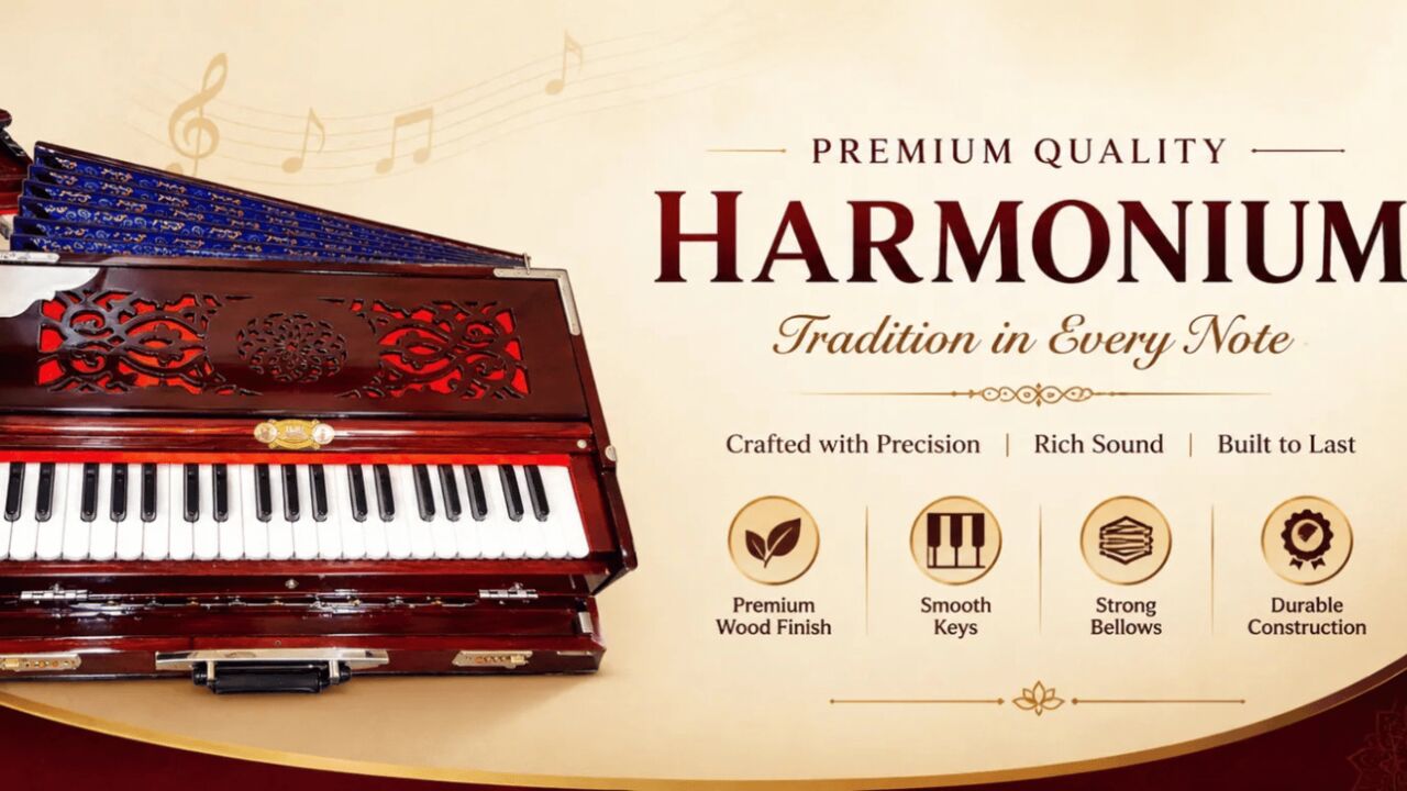 New Delhi, Musical Instruments, INR 25000,  Folding Harmonium For Sale &ndash; Portable Folding Harmonium By Hare Krishna Musicals