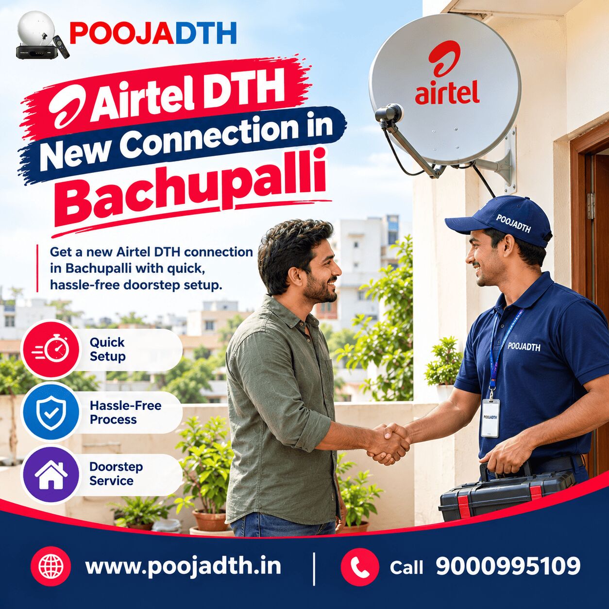 Mumbai, Television, Airtel DTH New Connection In Bachupalli