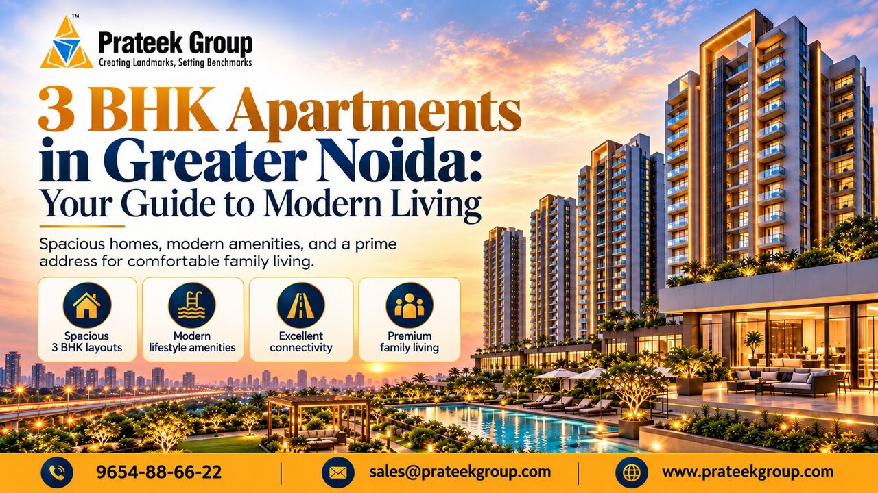 Greater Noida, Real Estate, 3 BHK Apartments In Greater Noida: Your Guide To Modern Living