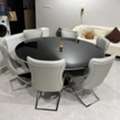 SAR 1500,  Black Round Table 8 Chairs