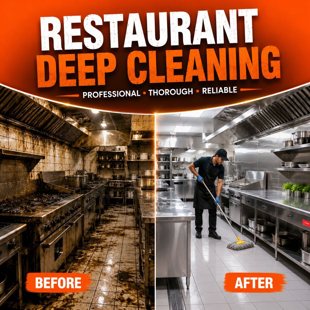 Al Amwaj, Cleaning, 🟧🟧 MAKE YOUR RESTAURANT SHINE! – RESTAURANT DEEP CLEANING KHOBAR – 🟧 055 935 7772 🟧🟧