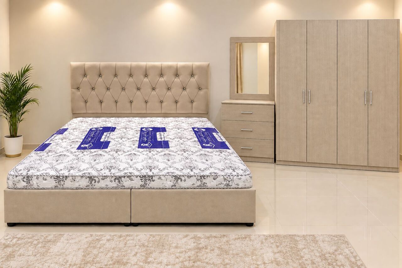 Jeddah, Furniture, SAR 1,  Complete Bedroom Set Available Brand New With Best Quality In All Colors Available
