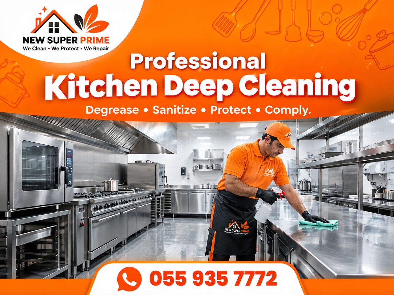 Al Rakah Al Janubiyah, Cleaning, Khobar House Cleaning 🟧 Kitchen • Bathroom • Floors 🟧 Move-In Cleaning 050 594 2604...