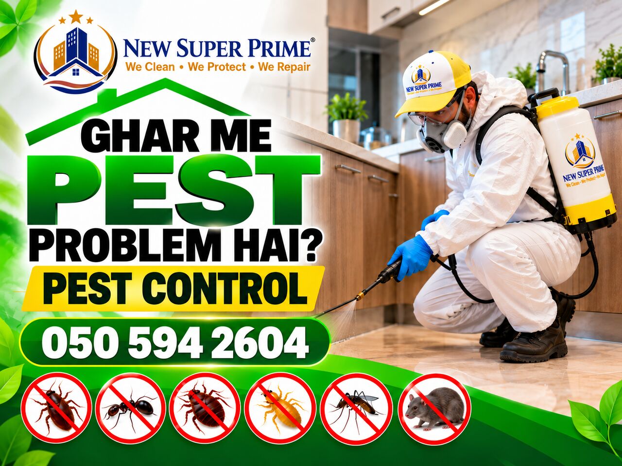 Akrabia, Pest Control, 🟩 Pest Treatment • Cockroach • Termite 🟩 Bed Bug • Rodent Control Khobar 050 594 2604.-.