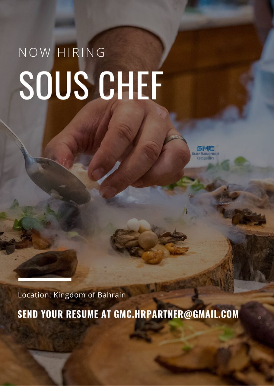 Manama, Jobs, Sous Chef