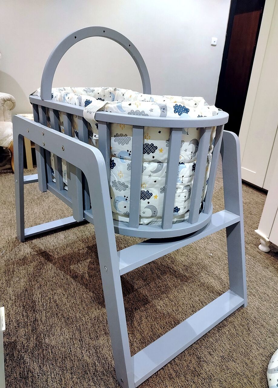 Khobar, Baby & Kid Stuff, SAR 175,  A Beautifully Designed Wooden Rocking Cradle مهد هزاز خشبي