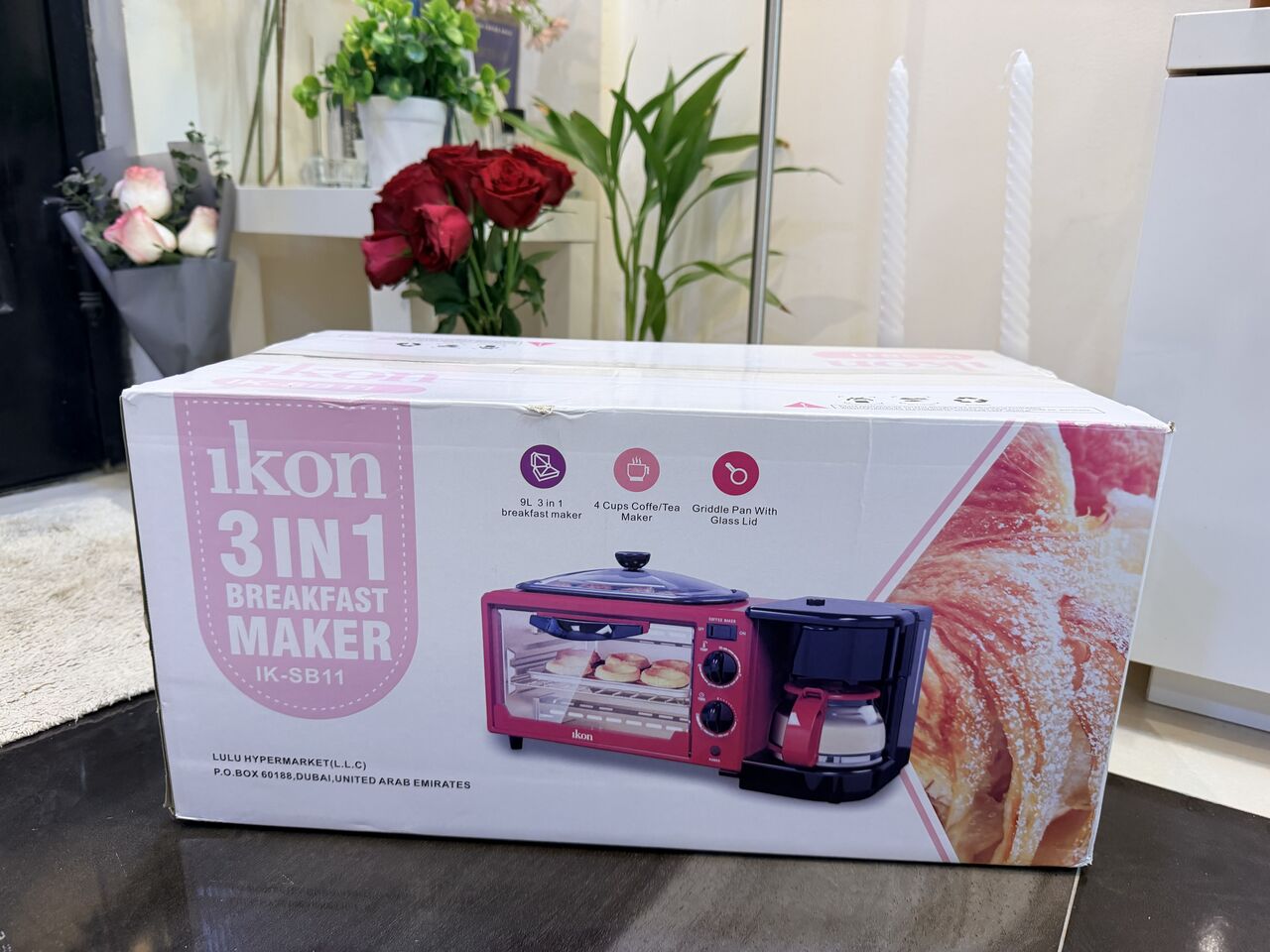Khobar, Appliances, SAR 150,  Ikon 3in1 Breakfast Maker - Heater, Coffee Or Tea Maker Etc