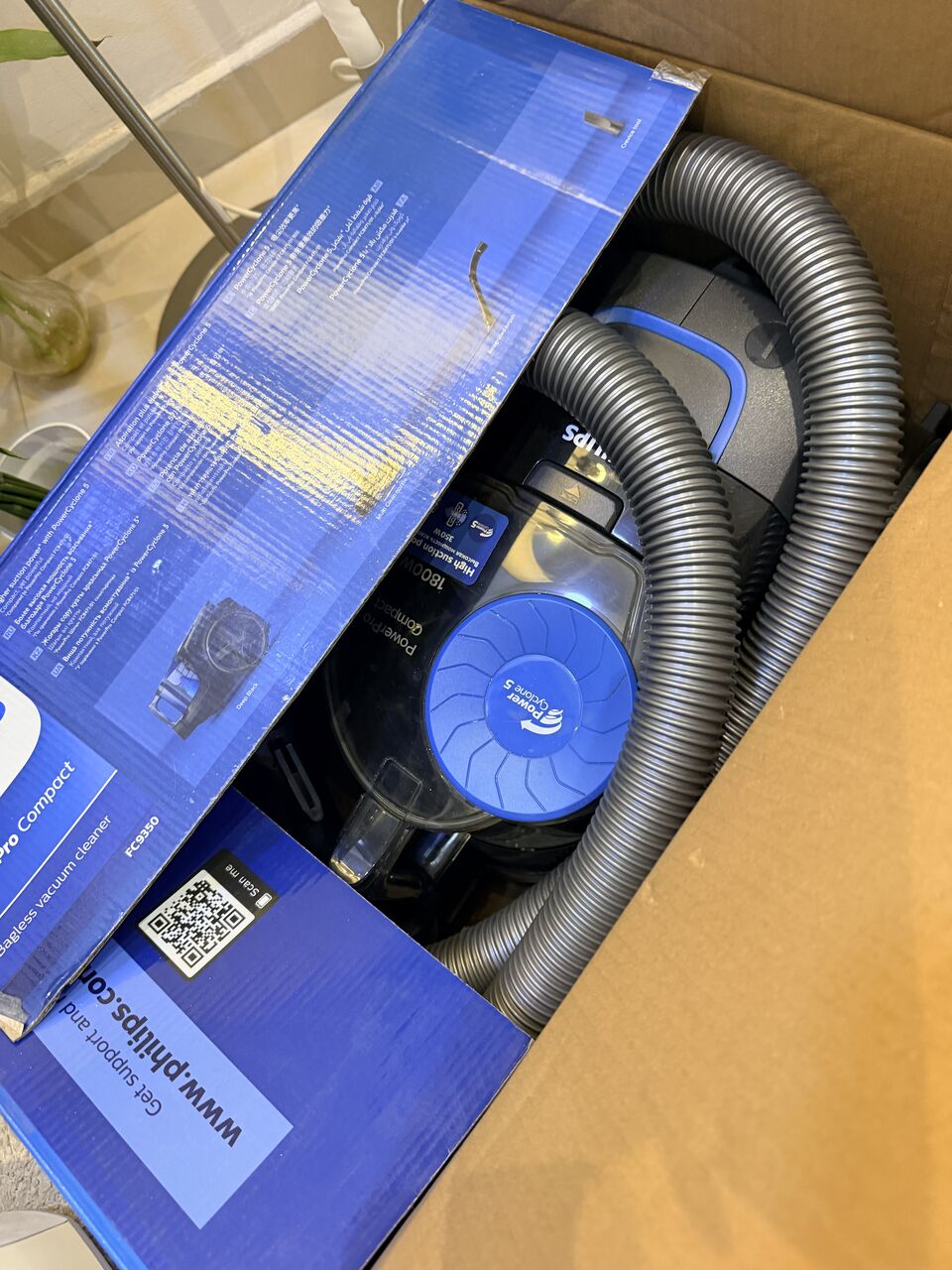 Khobar, Electronics, SAR 350,  Philips Vacuum Cleaner- PowerPro Compact- 1800 W
