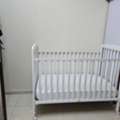 SAR 900,  Juniors Baby Crib (650 SAR) Adjustable Height And Side Rails And Mattress (250 SAR)