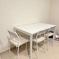SAR 480,  Ikea Dining Table With Ikea Chairs And Cushions