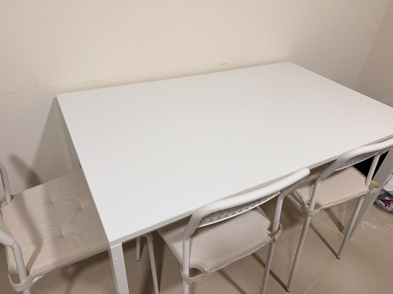 Khobar, Furniture, SAR 480,  Ikea Dining Table With Ikea Chairs And Cushions